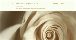 Desktop Screenshot of fruitfulsojourner.com