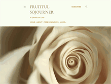 Tablet Screenshot of fruitfulsojourner.com